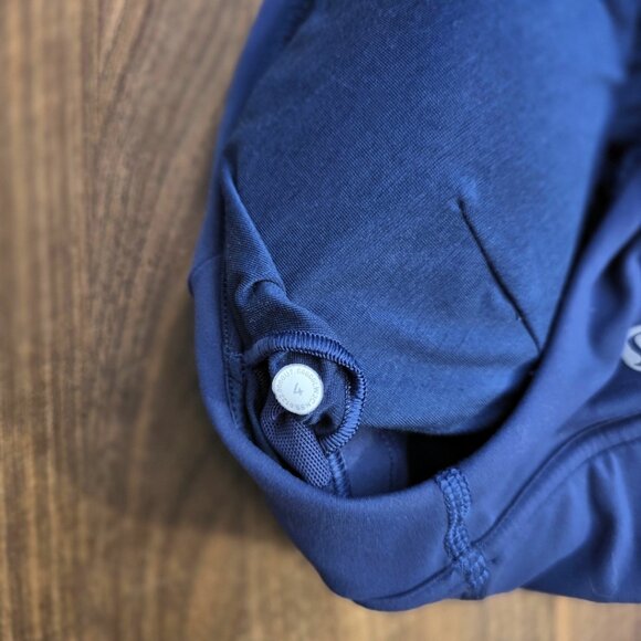 Lululemon Long Line Sports Bra – Mineral Blue – Size 4 - Picture 3 of 3